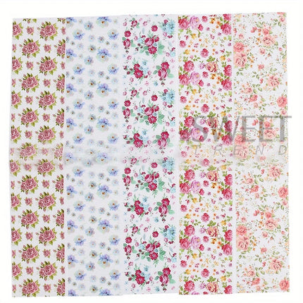 10PCS Mixed Nail Art Foils Transfer Sticker Set Rose Flower Designs Floral Starry Sky Nail Wraps Wedding Summer Manicure Decor