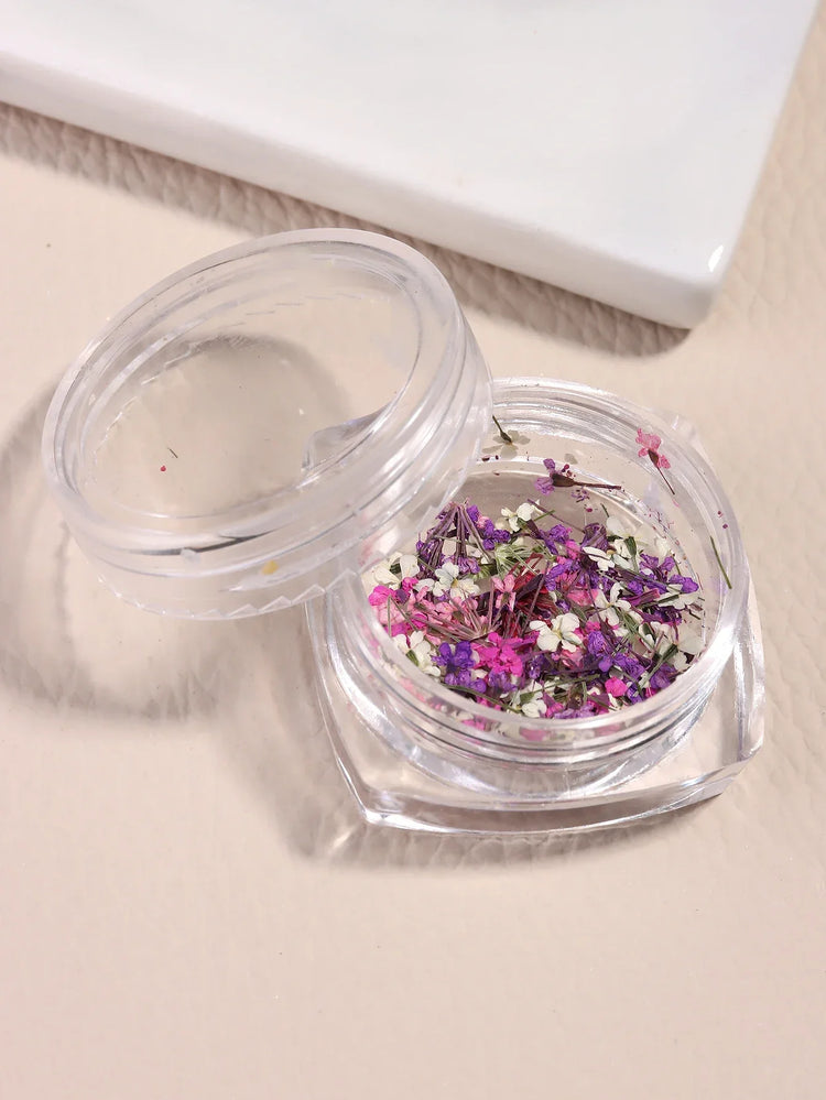 3D Mix Colors Flower Nail Art Sticker Resin - Summer Natural Minced Flowers Decal for Nails Art Accessories&Applique DIY Craft