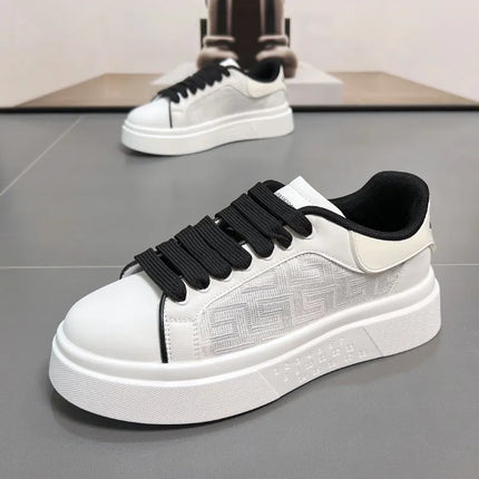 2025 New Men's Breathable Sneakers Fashion Trend Versatile Casual Shoes Thick soled Height Increasing Sports Running Shoes