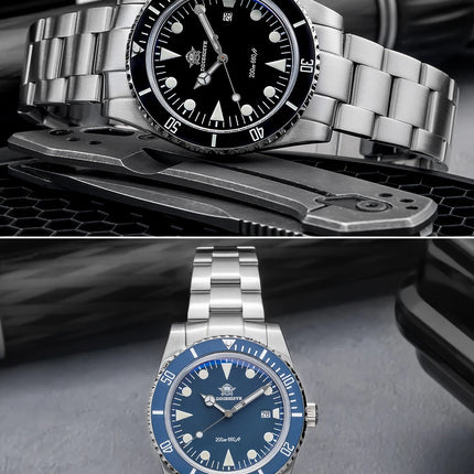 ADDIESDIVE New Gift Watch For Men AD2068 Quartz Watches 39mm Waterproof 200m Ceramic Bezel BGW9 Luminous Diving Leisure Wristwat