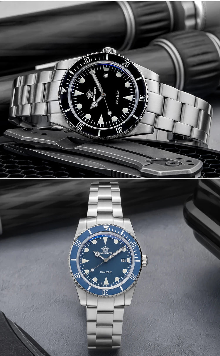ADDIESDIVE New Gift Watch For Men AD2068 Quartz Watches 39mm Waterproof 200m Ceramic Bezel BGW9 Luminous Diving Leisure Wristwat