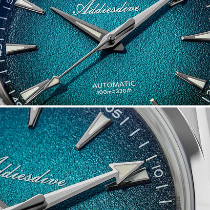 ADDIESDIVE Luxury 39mm Men Automatic Watch 8215 Mechanical BWG9 Super Luminous 100m Waterproof Watches Bubble Glass Men‘s Watch