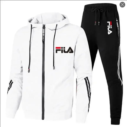 Men's 2026 Fashion Leisure Outdoor Zipper Jacket And Sports Pants Jogging Set Fitness Two-Piece Set for Spring And Autumn