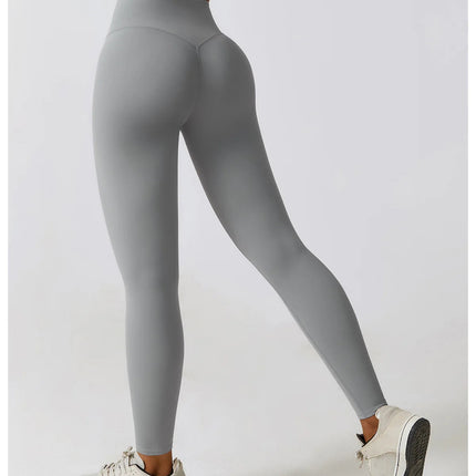 High Waist Yoga Leggings Women Push Up Sport Leggings Fitness Running Hip Lift Yoga Pants Highly Elastic Gym Workout Leggings PlatiNum