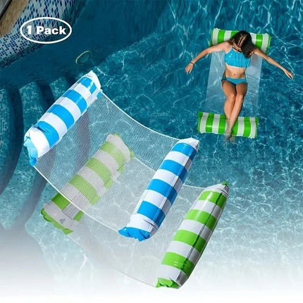 1PC gonfiabile galleggiante amaca galleggianti per adulti perfetto per il lettino a bordo piscina questa estate giochi d'acqua accessori sport acquatici