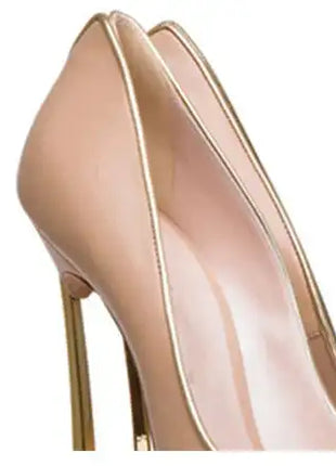 Nuove donne di estate pompe superficiale peep-toe tacchi alti scarpe da donna donna metallo stiletto punta a punta scarpe da donna Zapatos De Mujer platinumshop