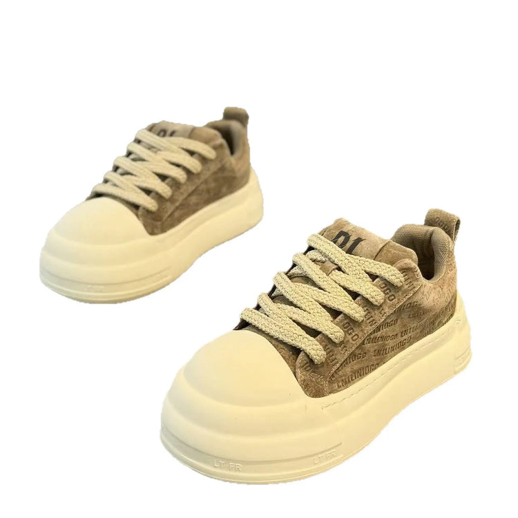Board shoes 2026 new spring men's shoes trend versatile casual youth thick soled height increasing sports shoes