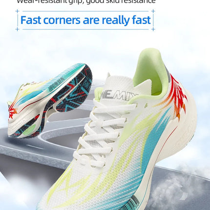 ONEMIX 2026 Nuove Scarpe da Corsa e Allenamento per Uomo, Suola Intera in Nylon, Scarpe Sportive Traspiranti Estive per Donna PlatiNum