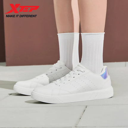 Xtep Scarpe da skateboard per donna 2025 Estate Leggero Durata Tempo libero Moda Lace Up Street Stlye Scarpe 874118310012