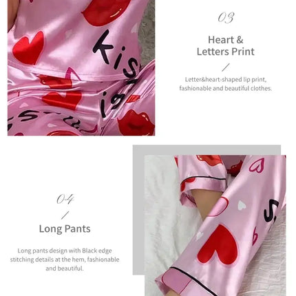 Pigiama floreale in raso da donna con top con cinturino per spaghetti e pantaloni lunghi Indumenti da notte 2 pezzi senza maniche Abbigliamento per la casa Pigiama platinumshop