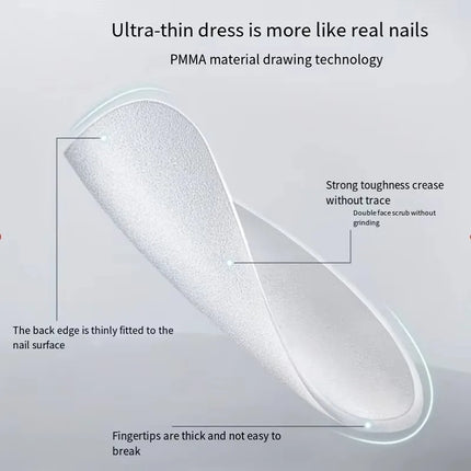 Box of 330 Short Almond Nail Tips - Upgraded Matte Gel Nail Stickers, No File, Pre-Shaped Full Coverage Short Almond Nails