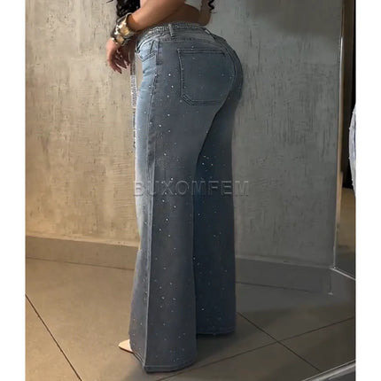 Pantaloni jeans a gamba dritta forati da donna 2025 Pantaloni larghi alla moda Y2k Streetwear Outfit Jeans larghi a gamba larga Pantaloni da donna