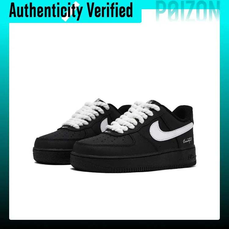 Nike Air Force 1 Skate Shoes Unisex Low-top White/Black CW2288-001（Team1697-）
