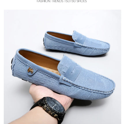 Scarpe Italiane Formali da Uomo, Mocassini in Pelle Fatti a Mano, Scarpe Casual da Guida, Slip-on di Lusso Comodi per Uomo