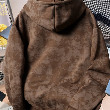 Unisex Vintage-Style Distressed Sweatshirt with Rose Print