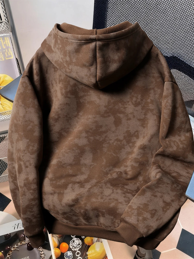 Unisex Vintage-Style Distressed Sweatshirt with Rose Print