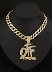 Gold necklace set