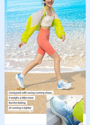 Onemix 2025 nuove scarpe da corsa veloci traspiranti uomo maratona sport casual scarpe sportive da donna uomo leggero corda per saltare all'aperto fitness PlatiNum
