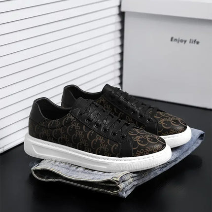 2026 Sneakers Casual Mens Designer Easy Matching Luxury Board Shoes Fashion Split Leather Flat Platform Gym Shoes