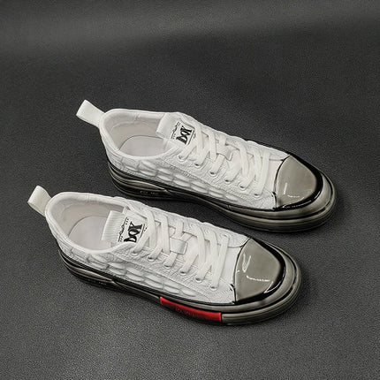New Designers Genuine Leather Alligator Pattern All Match Sneaker For Men Casual Shoes Flats Walking Footwear Zapatos Hombre