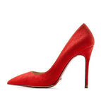 Suede Red 10 cm / 38