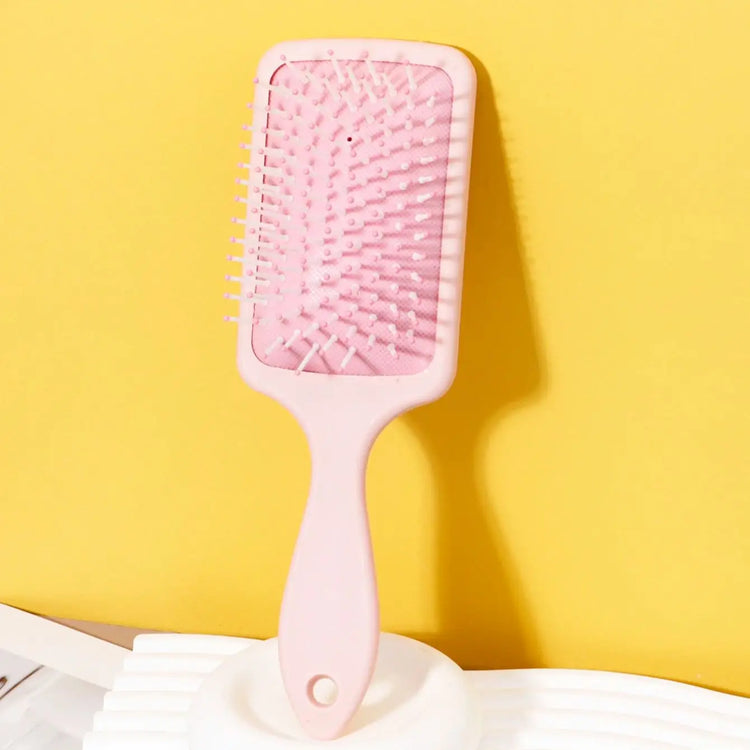 Massage Air Cushion Comb Anti‑Static Air Cushion Brush Square Air Cushion Comb ABS Plastic Handle Special for Real Hair Wigs