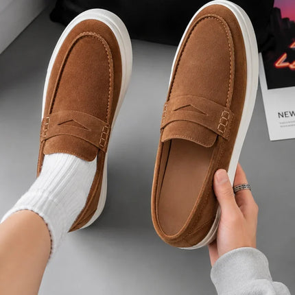 Mocassini classici da uomo, scarpe casual traspiranti senza lacci, scarpe da uomo di design, comode scarpe da guida antiscivolo, mocassini da uomo