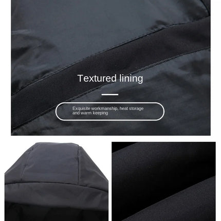 Canada Fashion Winter Jacket for Men Down Coat Parka Men's White Goose Down Jacket Collar Hooded Warm Thick Long Padding M-4XL