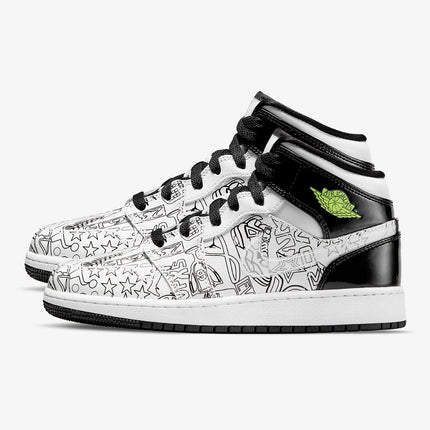 Scarpe da basket Nike Authentic Air Jordan1 Mid AJ1 alte GS DC4099-100 platinumshop