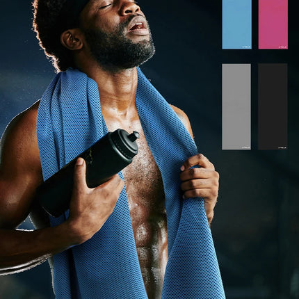 WRELS Asciugamano sportivo rinfrescante, ad asciugatura rapida, assorbente del sudore, morbido, leggero e traspirante, per yoga, palestra, corsa, sport all'aria aperta