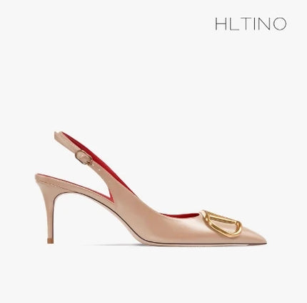 HLTINO Fahion Slingback Nero Comode Scarpe Estive da Donna Sandali con Tacco Alto 2025 Tendenza per Abito da Festa di Nozze