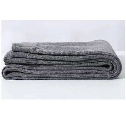 Women's Wool  Leggings Slim Pants High Waist  Autumn and Winter Cashmere Casual Knitted Pencil Pants Korean Thick Casual pants PlatiNum