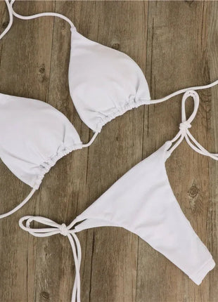 Costume da Bagno Estivo da Donna, Set Bikini Sexy con Reggiseno Imbottito Push-up e Perizoma, Due Pezzi, Abbigliamento da Spiaggia, Costume da Bagno Femminile Sexy platinumshop