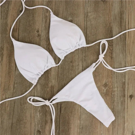 Costume da Bagno Estivo da Donna, Set Bikini Sexy con Reggiseno Imbottito Push-up e Perizoma, Due Pezzi, Abbigliamento da Spiaggia, Costume da Bagno Femminile Sexy platinumshop