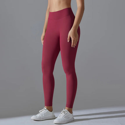 Fitness Sports Leggings Women's High Waist Seamless Yoga Legging Scrunch Butt Breathable Push Up Sports Pants Women Gym Tights PlatiNum