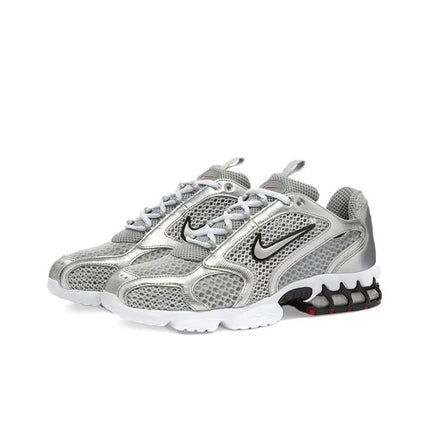 Nike Air Zoom Spiridon Cage 2 Scarpe casual basse unisex Sport Wear Resistant Grey Red Calzature lifestyle CJ1288-600