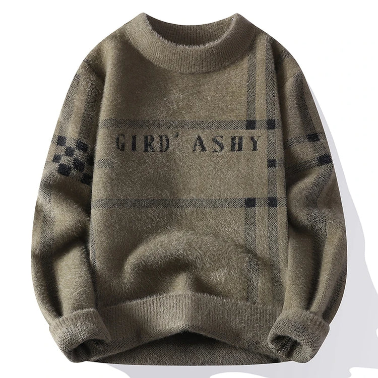 Sweaters men Winter Letter pattern thick sweater men Student youth sweaters autumn Men's wool pullovers full