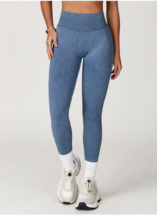 Yoga Pants Impact Leggings Women Seamless Sports Yoga Pant High Waist Ribbed Gym Clothes Fitness Workout Wear Scrunch Bum Tights PlatiNum