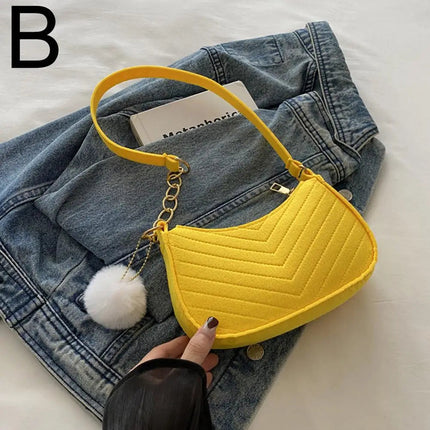 Mini Women Shoulder Bags Fashion Felt Women's Bag Design Advanced Underarm Handbags Mini Saddle Bag PlatiNum