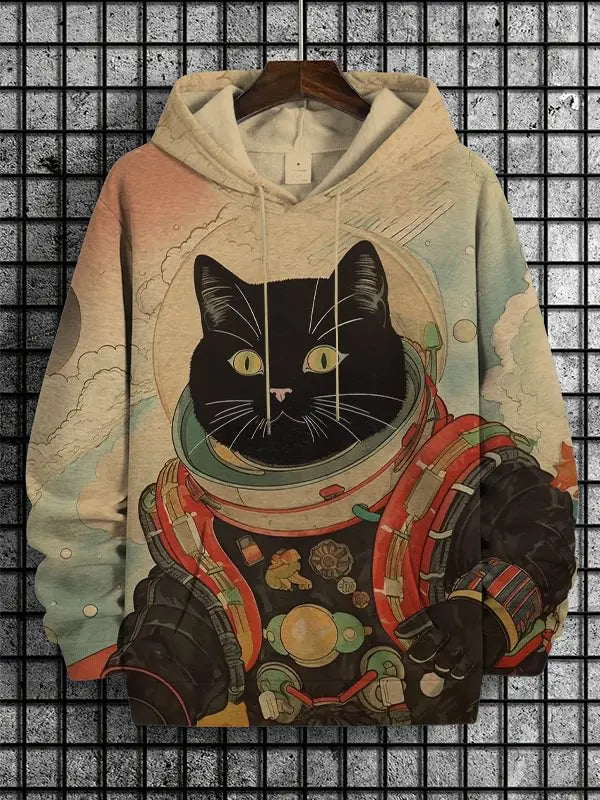 Cartoon Graffiti Cat Pattren Unisex Hoodies Sweatshirt 3D Print Men/Women Tracksuit Coat Harajuku Hoodie Pullover Men's Clothing