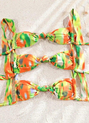 ZRTAK Costume a due pezzi Bikini 2025 Costume da bagno donna Push Up Costume da bagno Bikini sexy Set Costumi da bagno Stampa Beachwear Biquinis solidi platinumshop