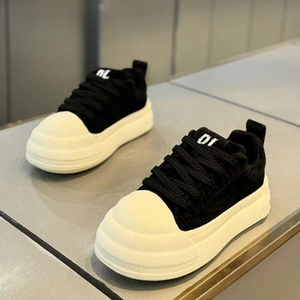 Men's Leather Platform Sneakers Breathable Versatile Men Casual Shoes Comfortable Fashion Male Running Sports Tenis Shoes Hombre