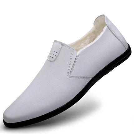 Nuovi Mocassini Classici da Uomo in Pelle con Suola Morbida Antiscivolo, Comodi, Leggeri, per Guida e Attività all'Aperto