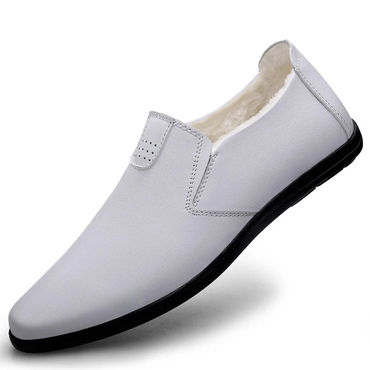 Nuovi Mocassini Classici da Uomo in Pelle con Suola Morbida Antiscivolo, Comodi, Leggeri, per Guida e Attività all'Aperto