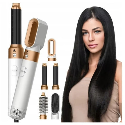 Fast Shipping 5-In-1 Hair Dryer Styling Set Professional Home Styling Tools Curling Iron Hot Air Comb Straightener Multifunctional Hair Salon