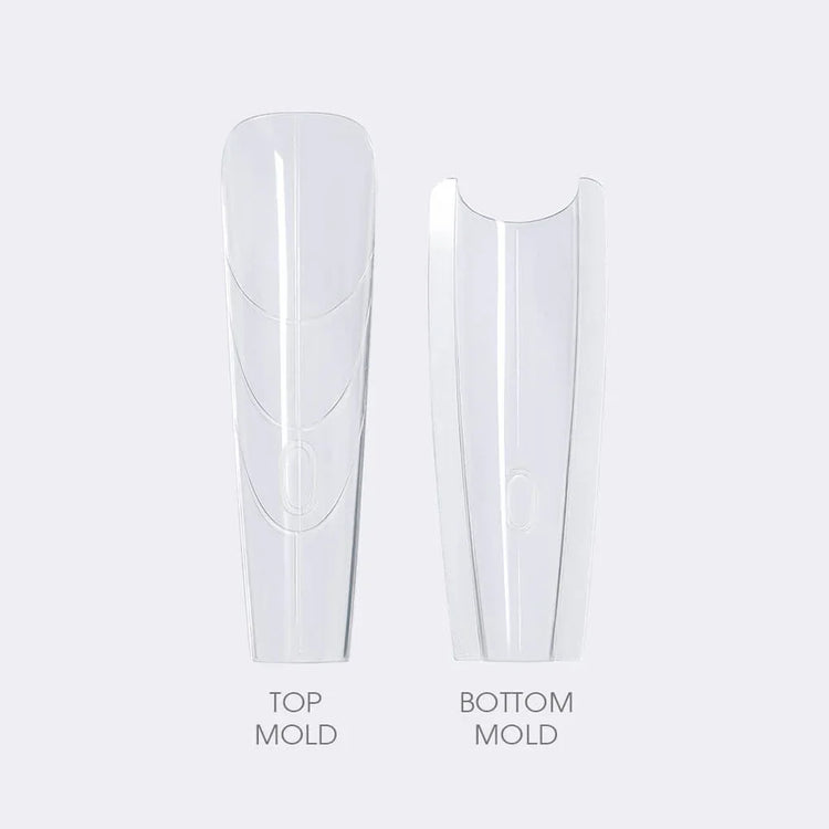 YOKEFELLOW Sandwich Dual Nail Forms 240pcs 15size Extensions-Dual Forms Coffin Almond Nail Forms Top Mold Bottom Mold Nail Extension Tools for Beginners