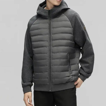 Men's Stylish Hooded Down Jacket 90% Goose Down Short Youth Coat High Quality Fashion Autumn Winter Regular Fit