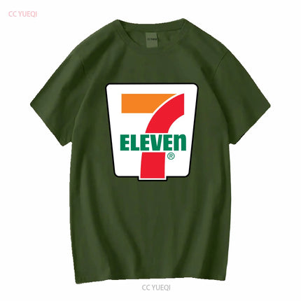 New 7 ELEVENE Gas Station Store T-Shirt Black Sizes S 5XL Long Sleeve Vintage Washed Designer Clothes Fashion Streetwear