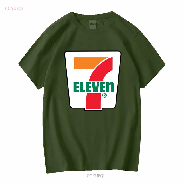 Nouveau t-shirt noir 7 ELEVEN Gas Station Store Tailles S 5XL manches longues vintage Vêtements de marque lavés mode streetwear