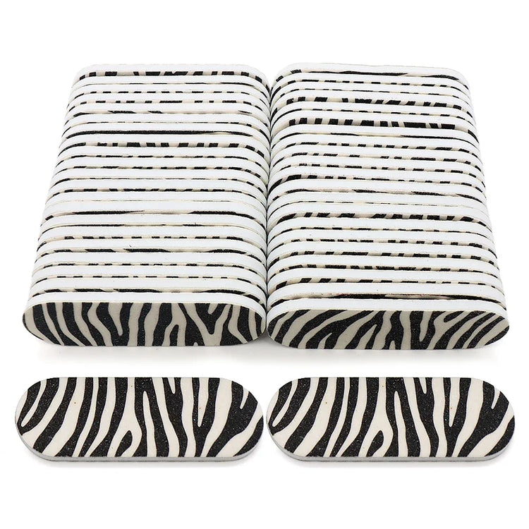 50Pcs Mini Double‑Sided Nail File Sanding Block Colorful Foam Polishing Board For Manicure Pedicure Nail Beauty Work
